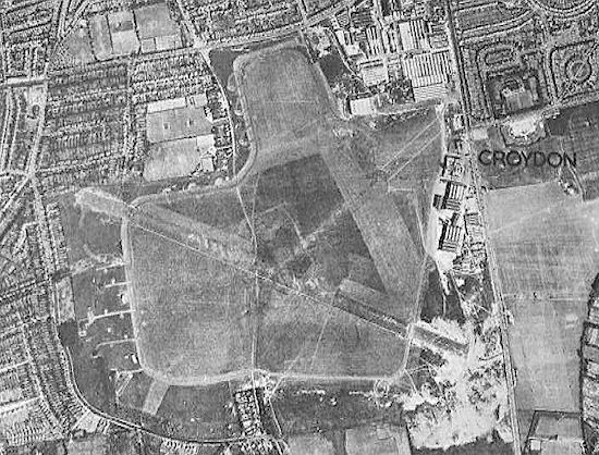 Aeroporto de Croydon, Londres, em 1945