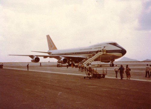 747 da SAA na Ilha do Sal