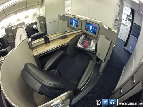 Assento da primeira classe - FlatBed