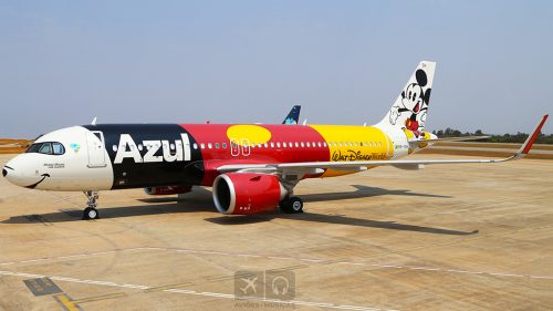 Em breve estará chegando ao Brasil o terceira aeronave da “Frota Mais Mágica do Mundo”, com aviões da Azul Linhas Aéreas inspirados em personagens da Disney.

