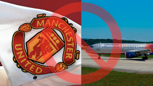 As relações das empresas russas com o mundo estão de mau a pior, agora chegou a vez do time de futebol inglês  Manchester United de cortar laços com a transportadora de bandeira russa Aeroflot.
