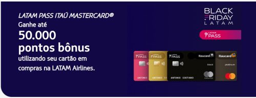 Black Friday: LATAM Pass oferece até 50 mil pontos extras*